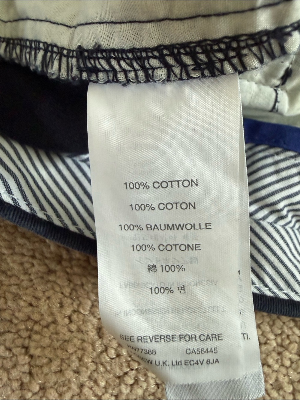 J.Crew Chino Short size 6 Navy - Picture 4 of 8